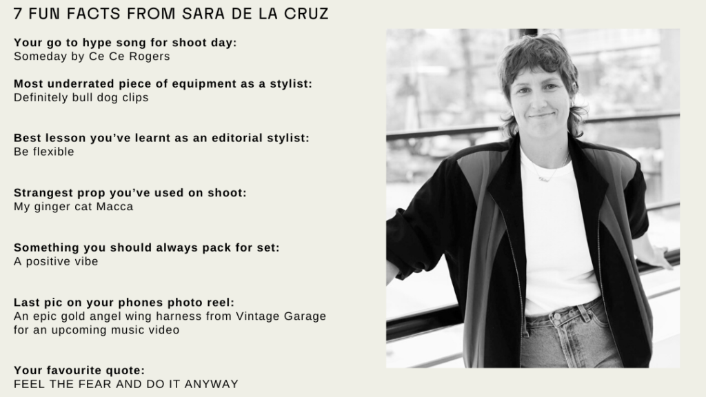 sara de la cruz editorial stylist